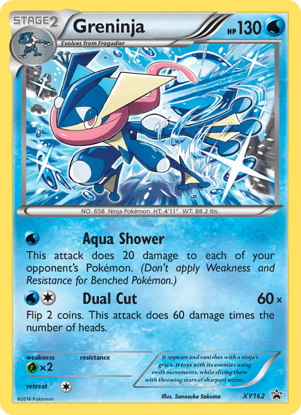 Carta Greninja XY162 de XY Black Star Promos