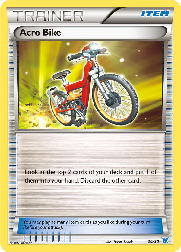 Carta Acro Bike 20/30 de XY trainer Kit (Latias)