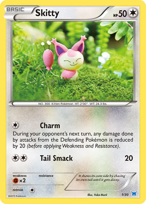 Carta Skitty 1/30 de XY trainer Kit (Latios)