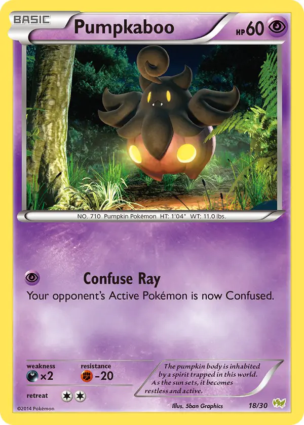 Carta Pumpkaboo 18/30 de XY trainer Kit (Noivern)