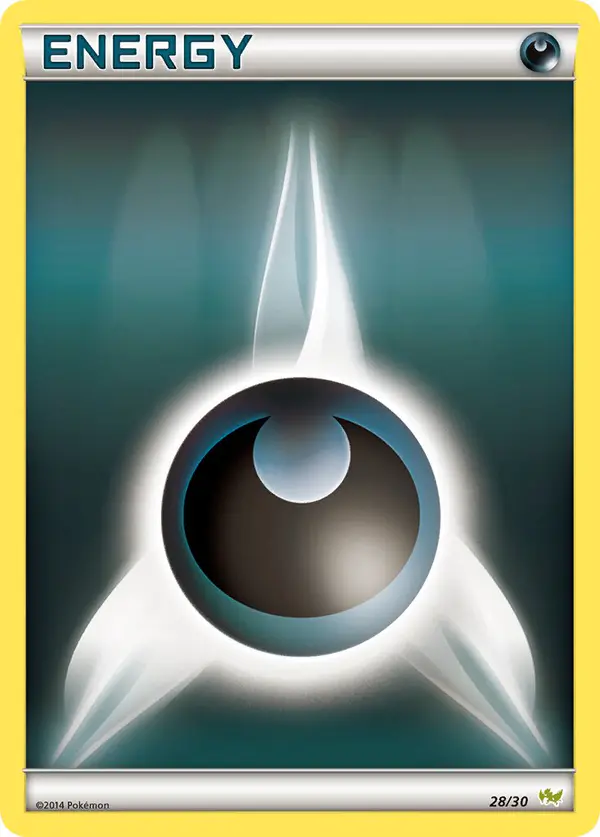 Carta Darkness Energy 28/30 de XY trainer Kit (Noivern)