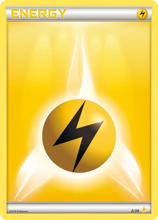 Carta Lightning Energy #2 de XY trainer Kit (Pikachu Libre)