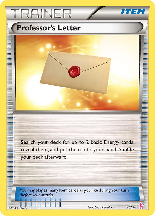 Carta Professor’s Letter 28/30 de XY trainer Kit (Sylveon)