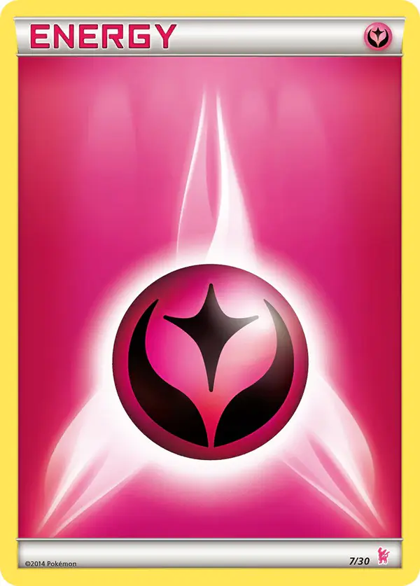 Carta Fairy Energy 7/30 de XY trainer Kit (Sylveon)