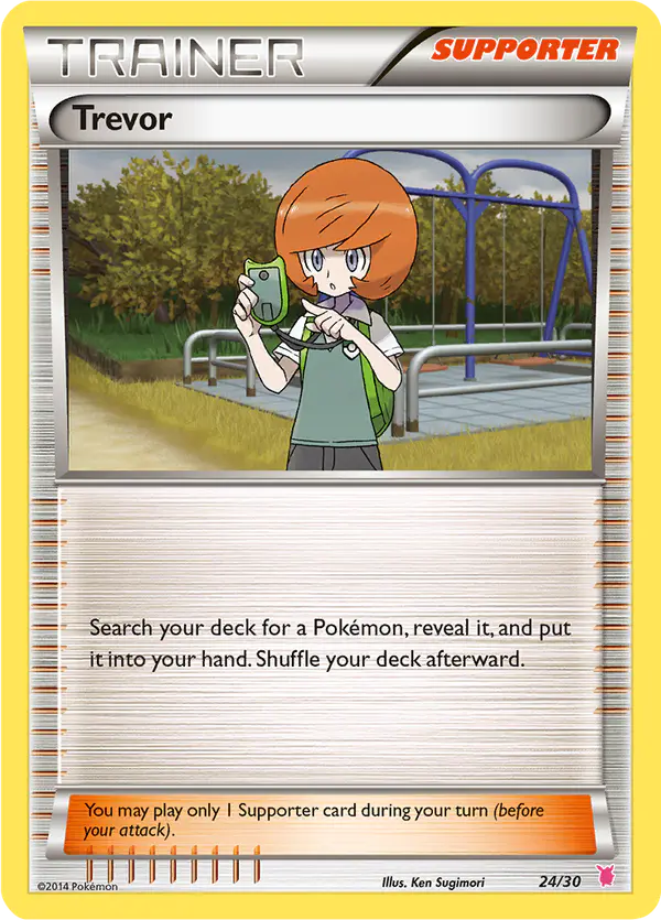 Carta Trevor 24/30 de XY trainer Kit (Wigglytuff)