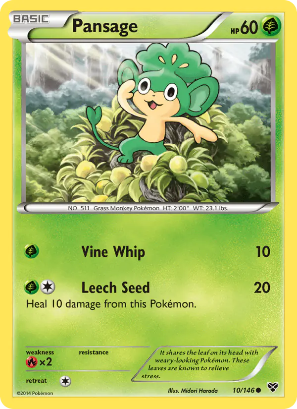 Carta Pansage 10/146 de XY