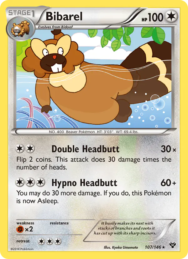 Carta Bibarel 107/146 de XY