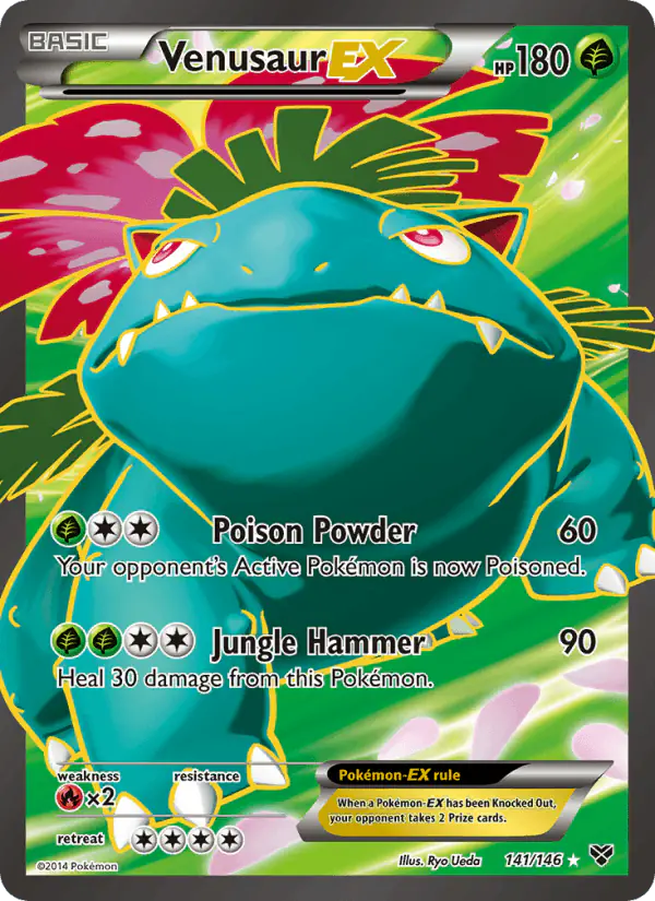 Carta Venusaur EX 141/146 de XY