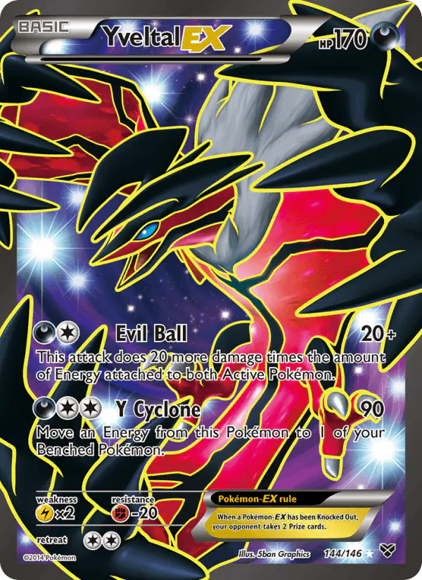 Carta Yveltal EX 144/146 de XY