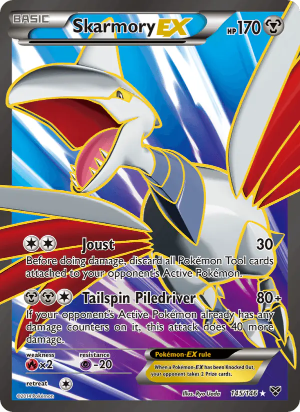 Carta Skarmory EX 145/146 de XY