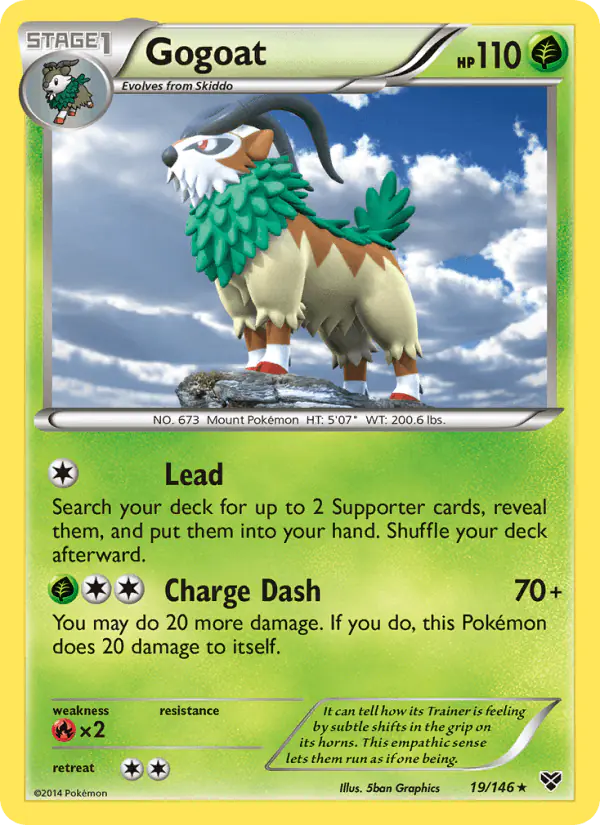 Carta Gogoat 19/146 de XY