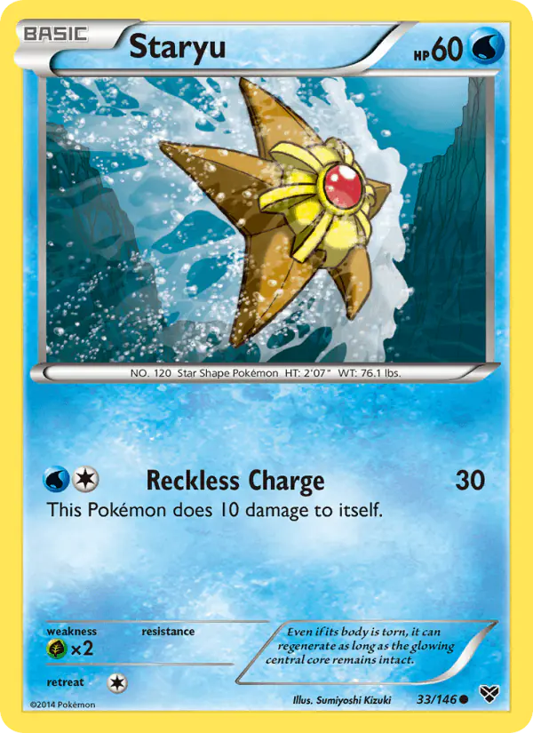Carta Staryu 33/146 de XY