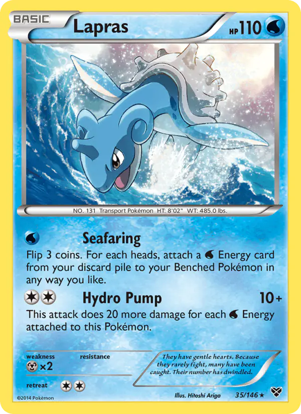 Carta Lapras 35/146 de XY