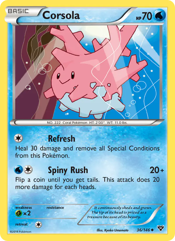 Carta Corsola 36/146 de XY