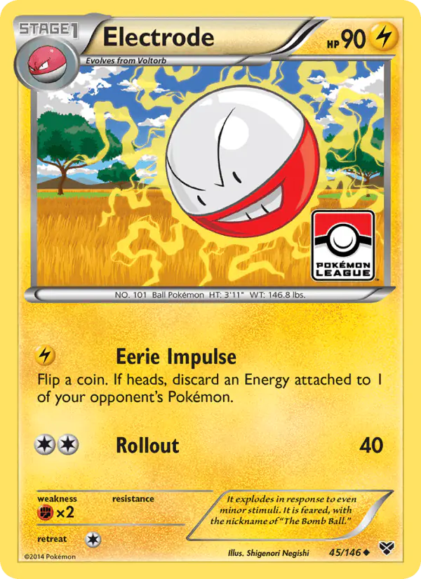 Carta Electrode 45/146 de XY