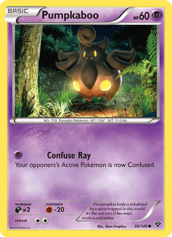 Carta Pumpkaboo 56/146 de XY