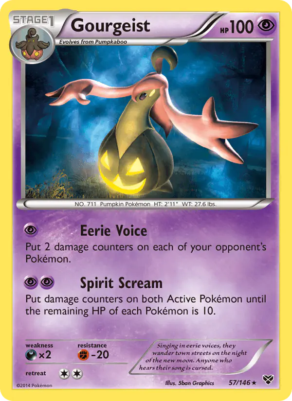 Carta Gourgeist 57/146 de XY