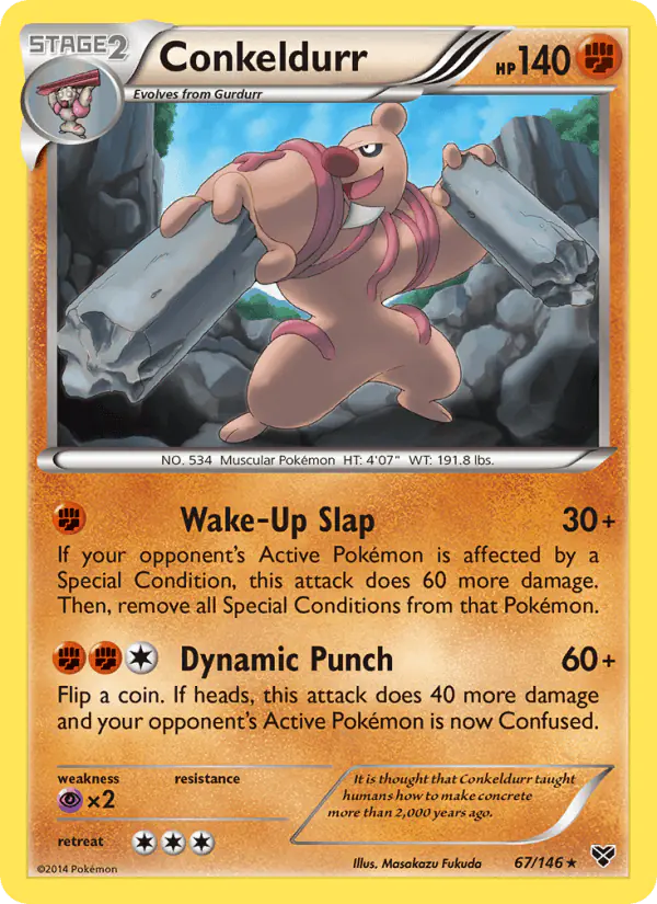 Carta Conkeldurr 67/146 de XY