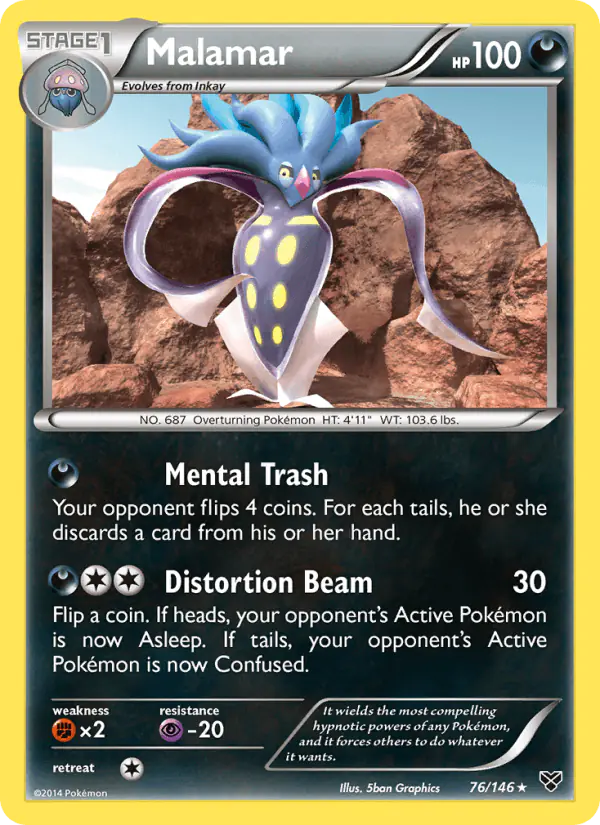 Carta Malamar 76/146 de XY