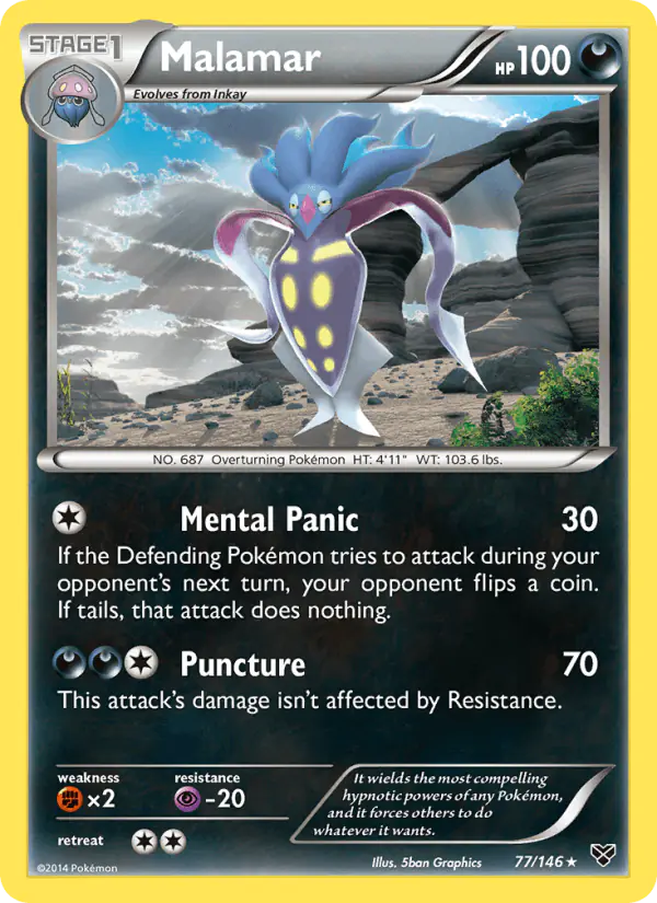 Carta Malamar 77/146 de XY
