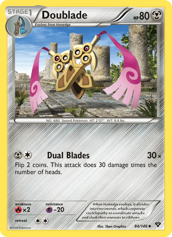Carta Doublade 84/146 de XY