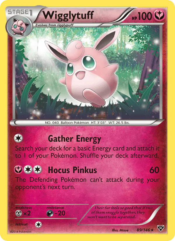 Carta Wigglytuff 89/146 de XY