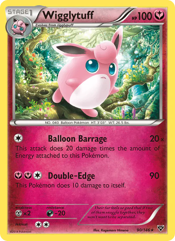 Carta Wigglytuff 90/146 de XY