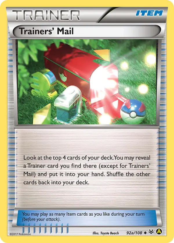 Carta Trainers’ Mail 92a de Yellow A Alternate
